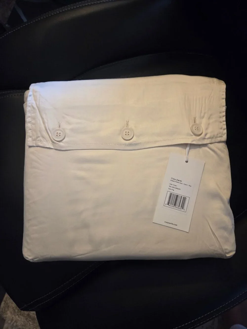 NWT Cozy Earth King Bamboo Duvet Cover Creme Luxury Bedding